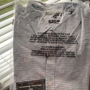 NEW TAGS ON michael brandon slim fit polo